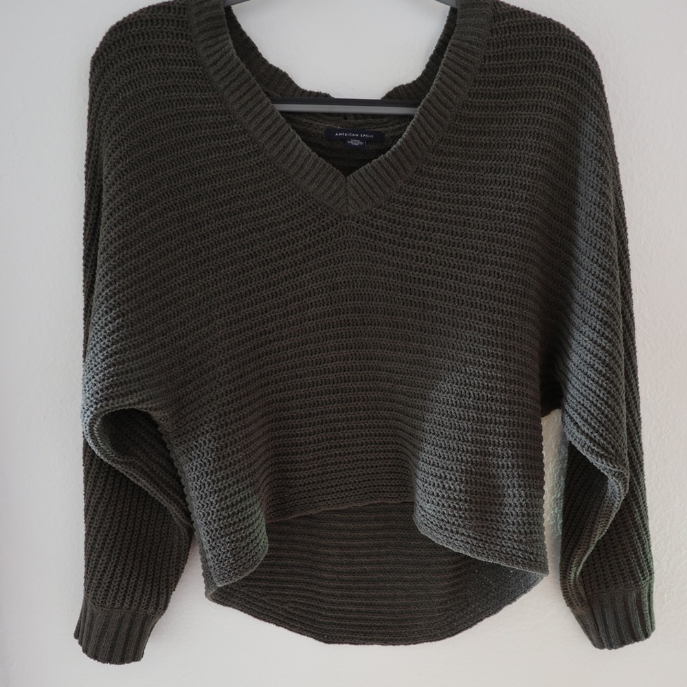 Olive green American Eagle sweater shirt